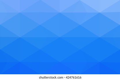 Blue polygonal illustration, which consist of triangles. Geometric background in Origami style with gradient. Triangular design for your business.
