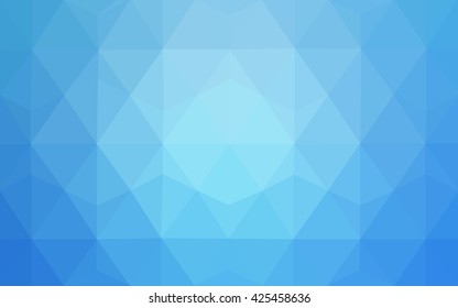 Blue polygonal illustration, which consist of triangles. Geometric background in Origami style with gradient. Triangular design for your business.