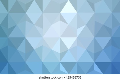 Blue polygonal illustration, which consist of triangles. Geometric background in Origami style with gradient. Triangular design for your business.