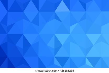 Blue polygonal illustration, which consist of triangles. Geometric background in Origami style with gradient. Triangular design for your business.