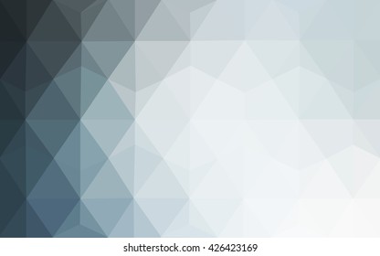 Blue polygonal illustration, which consist of triangles. Geometric background in Origami style with gradient. Triangular design for your business.