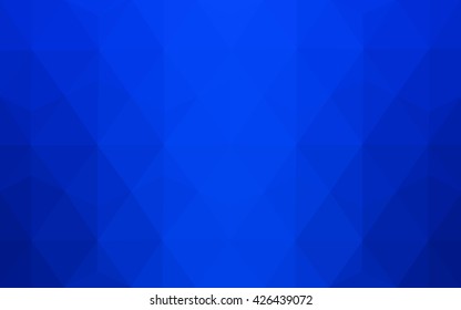 Blue polygonal illustration, which consist of triangles. Geometric background in Origami style with gradient. Triangular design for your business.