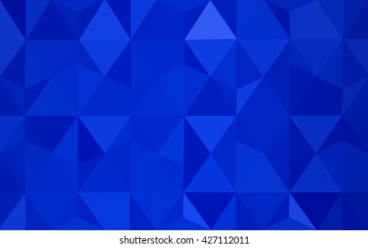 Blue polygonal illustration, which consist of triangles. Geometric background in Origami style with gradient. Triangular design for your business.