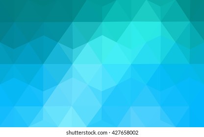 Blue polygonal illustration, which consist of triangles. Geometric background in Origami style with gradient. Triangular design for your business.
