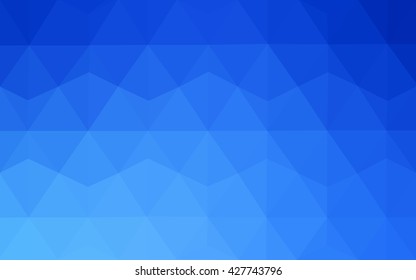 Blue polygonal illustration, which consist of triangles. Geometric background in Origami style with gradient. Triangular design for your business.