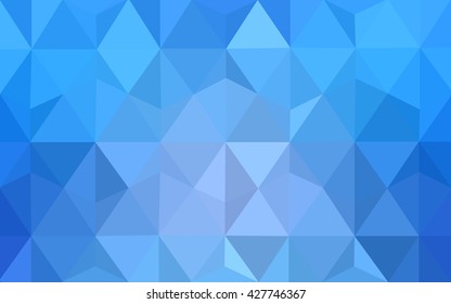 Blue polygonal illustration, which consist of triangles. Geometric background in Origami style with gradient. Triangular design for your business.