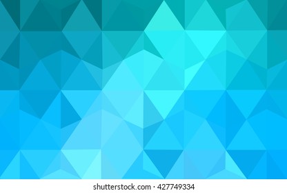 Blue polygonal illustration, which consist of triangles. Geometric background in Origami style with gradient. Triangular design for your business.