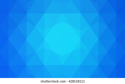 Blue polygonal illustration, which consist of triangles. Geometric background in Origami style with gradient. Triangular design for your business.