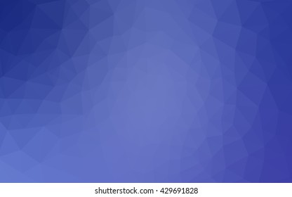 Blue polygonal illustration, which consist of triangles. Geometric background in Origami style with gradient. Triangular design for your business.