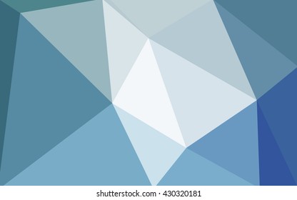 Blue polygonal illustration, which consist of triangles. Geometric background in Origami style with gradient. Triangular design for your business.