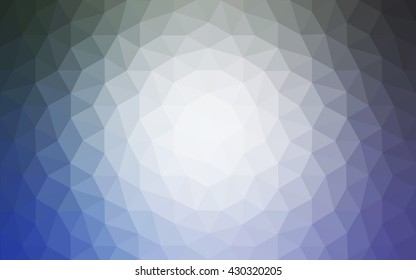 Blue polygonal illustration, which consist of triangles. Geometric background in Origami style with gradient. Triangular design for your business.