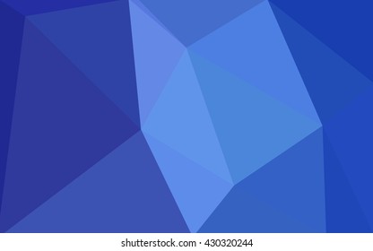 Blue polygonal illustration, which consist of triangles. Geometric background in Origami style with gradient. Triangular design for your business.