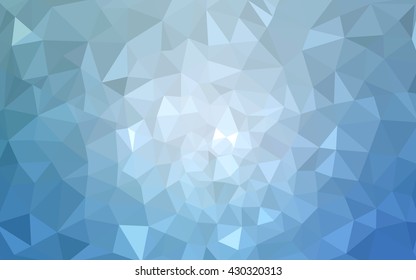 Blue polygonal illustration, which consist of triangles. Geometric background in Origami style with gradient. Triangular design for your business.