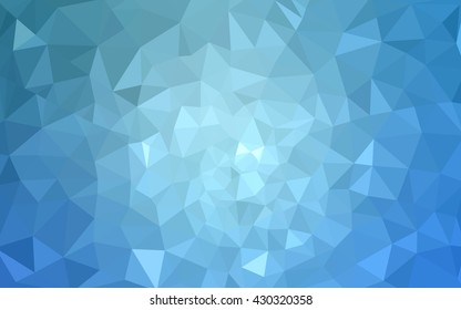 Blue polygonal illustration, which consist of triangles. Geometric background in Origami style with gradient. Triangular design for your business.