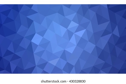 Blue polygonal illustration, which consist of triangles. Geometric background in Origami style with gradient. Triangular design for your business.