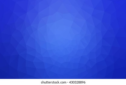 Blue polygonal illustration, which consist of triangles. Geometric background in Origami style with gradient. Triangular design for your business.