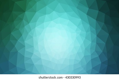 Blue polygonal illustration, which consist of triangles. Geometric background in Origami style with gradient. Triangular design for your business.
