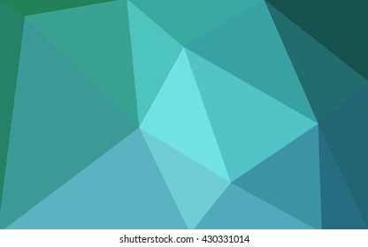 Blue polygonal illustration, which consist of triangles. Geometric background in Origami style with gradient. Triangular design for your business.
