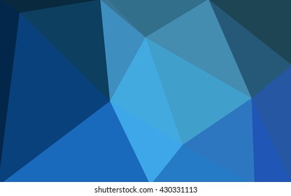 Blue polygonal illustration, which consist of triangles. Geometric background in Origami style with gradient. Triangular design for your business.