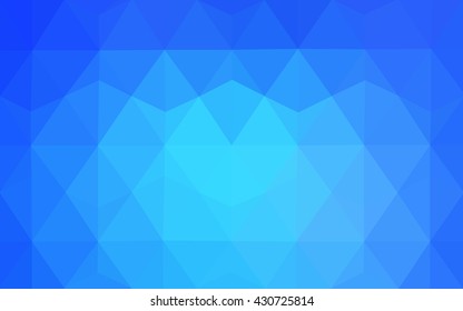 Blue polygonal illustration, which consist of triangles. Geometric background in Origami style with gradient. Triangular design for your business.