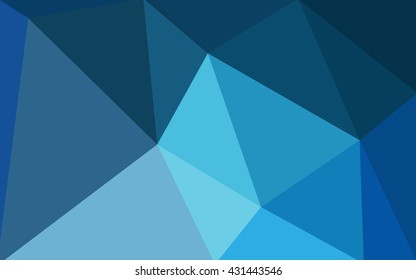 Blue polygonal illustration, which consist of triangles. Geometric background in Origami style with gradient. Triangular design for your business.
