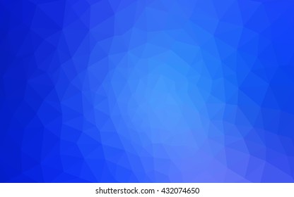 Blue polygonal illustration, which consist of triangles. Geometric background in Origami style with gradient. Triangular design for your business.