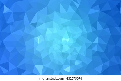 Ilustración poligonal azul, que consiste en triángulos. Fondo geométrico en estilo Origami con gradiente. Diseño triangular para tu negocio.