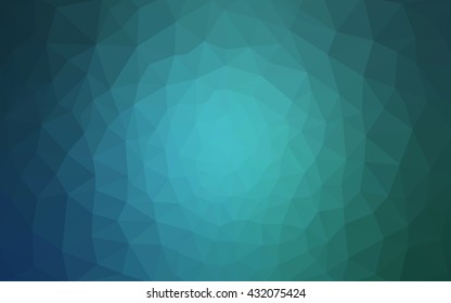 Blue polygonal illustration, which consist of triangles. Geometric background in Origami style with gradient. Triangular design for your business.