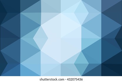 Blue polygonal illustration, which consist of triangles. Geometric background in Origami style with gradient. Triangular design for your business.