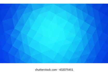 Blue polygonal illustration, which consist of triangles. Geometric background in Origami style with gradient. Triangular design for your business.