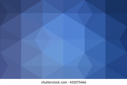Blue polygonal illustration, which consist of triangles. Geometric background in Origami style with gradient. Triangular design for your business.