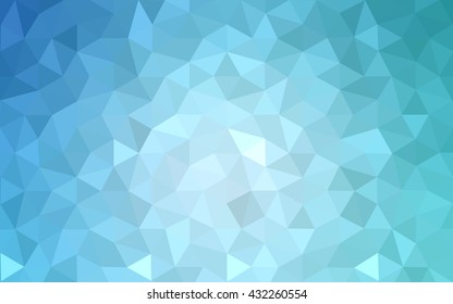 Blue polygonal illustration, which consist of triangles. Geometric background in Origami style with gradient. Triangular design for your business.