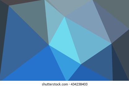 Blue polygonal illustration, which consist of triangles. Geometric background in Origami style with gradient. Triangular design for your business.