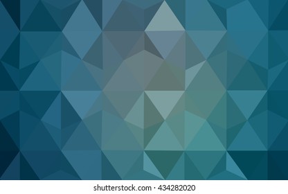 Blue polygonal illustration, which consist of triangles. Geometric background in Origami style with gradient. Triangular design for your business.