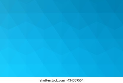 Blue polygonal illustration, which consist of triangles. Geometric background in Origami style with gradient. Triangular design for your business.