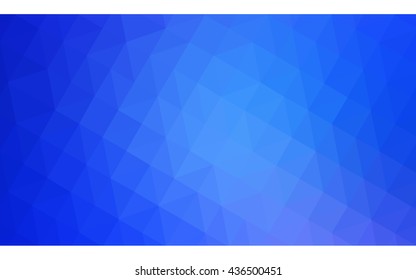 Blue polygonal illustration, which consist of triangles. Geometric background in Origami style with gradient. Triangular design for your business.