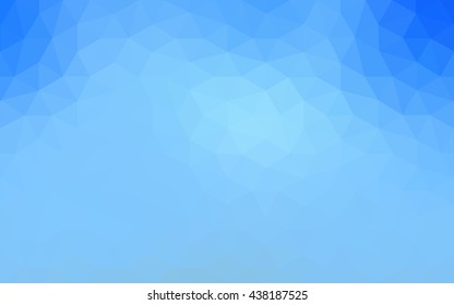 Blue polygonal illustration, which consist of triangles. Geometric background in Origami style with gradient. Triangular design for your business.