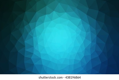 Blue polygonal illustration, which consist of triangles. Geometric background in Origami style with gradient. Triangular design for your business.