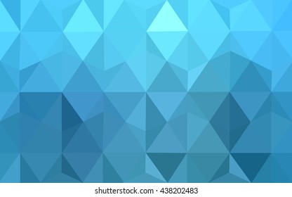 Blue polygonal illustration, which consist of triangles. Geometric background in Origami style with gradient. Triangular design for your business.