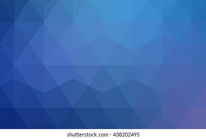 Blue polygonal illustration, which consist of triangles. Geometric background in Origami style with gradient. Triangular design for your business.