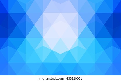 Blue polygonal illustration, which consist of triangles. Geometric background in Origami style with gradient. Triangular design for your business.
