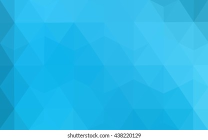 Blue polygonal illustration, which consist of triangles. Geometric background in Origami style with gradient. Triangular design for your business.