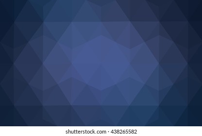 Blue polygonal illustration, which consist of triangles. Geometric background in Origami style with gradient. Triangular design for your business.