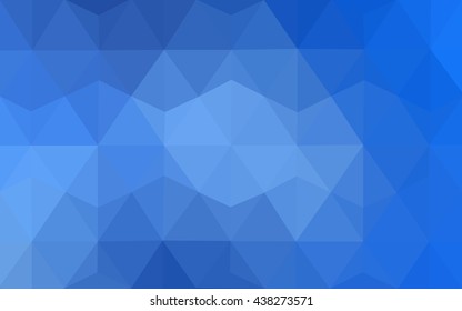 Blue polygonal illustration, which consist of triangles. Geometric background in Origami style with gradient. Triangular design for your business.