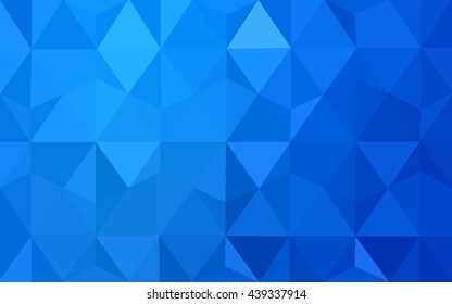 Blue polygonal illustration, which consist of triangles. Geometric background in Origami style with gradient. Triangular design for your business.