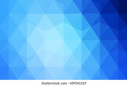 Blue polygonal illustration, which consist of triangles. Geometric background in Origami style with gradient. Triangular design for your business.