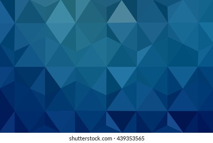 Blue polygonal illustration, which consist of triangles. Geometric background in Origami style with gradient. Triangular design for your business.