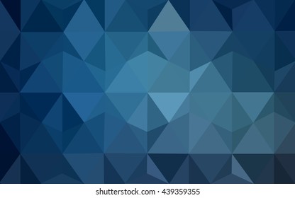 Blue polygonal illustration, which consist of triangles. Geometric background in Origami style with gradient. Triangular design for your business.