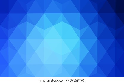 Blue polygonal illustration, which consist of triangles. Geometric background in Origami style with gradient. Triangular design for your business.