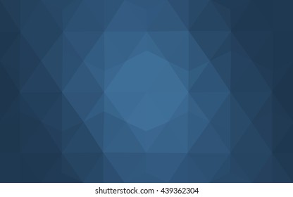 Blue polygonal illustration, which consist of triangles. Geometric background in Origami style with gradient. Triangular design for your business.